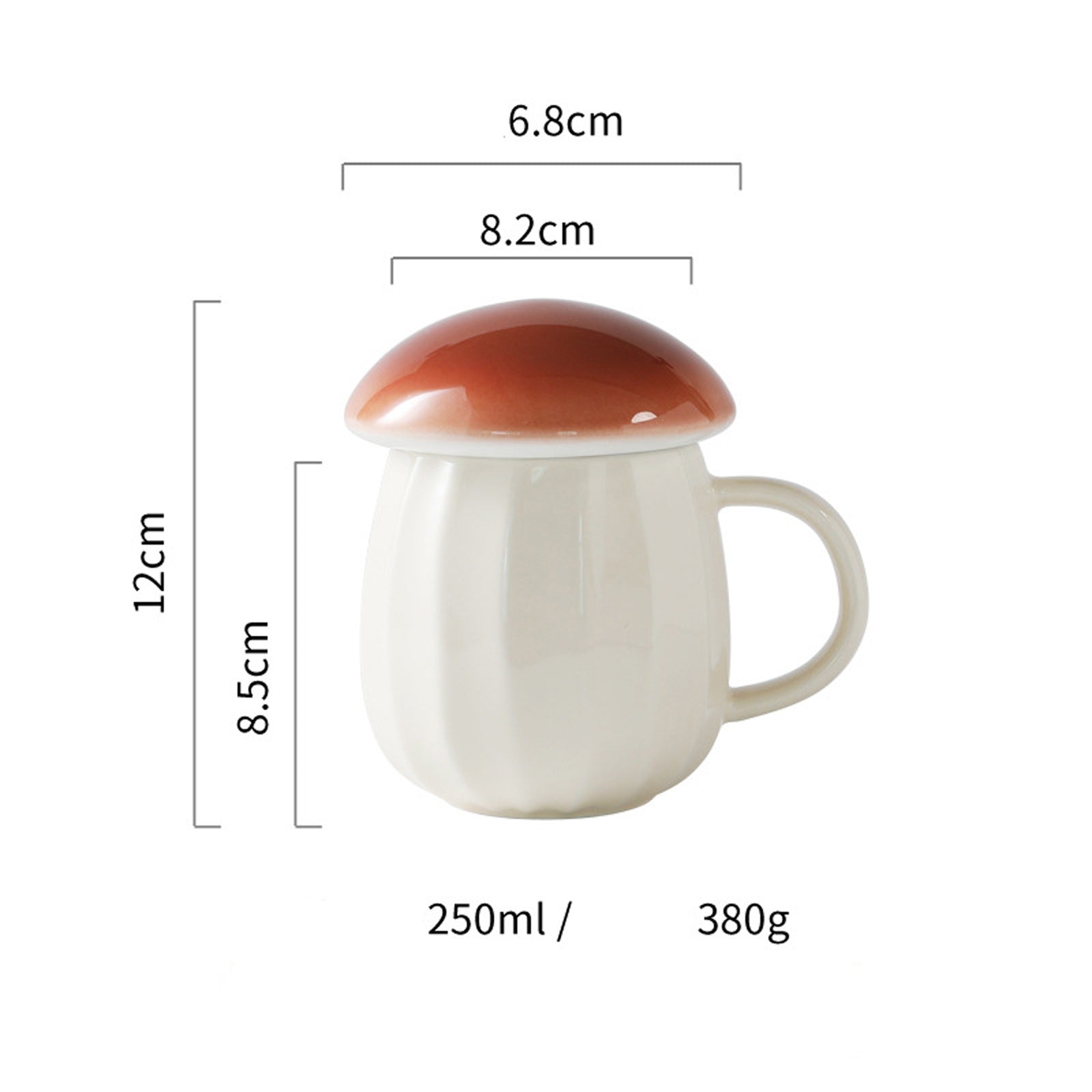 Creative Ceramic Mushroom Mug