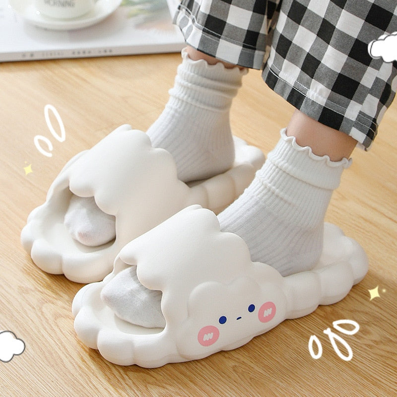 Cute Thick Foam Cloud Slippers