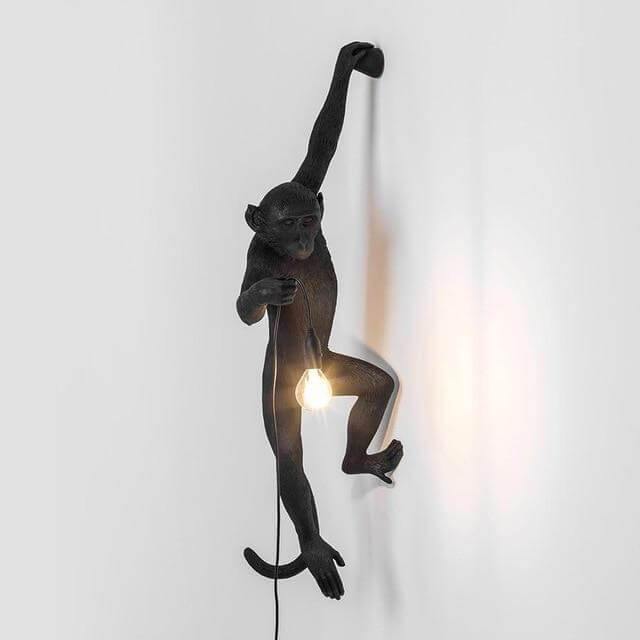 Modern Black Pendant Monkey Lamp