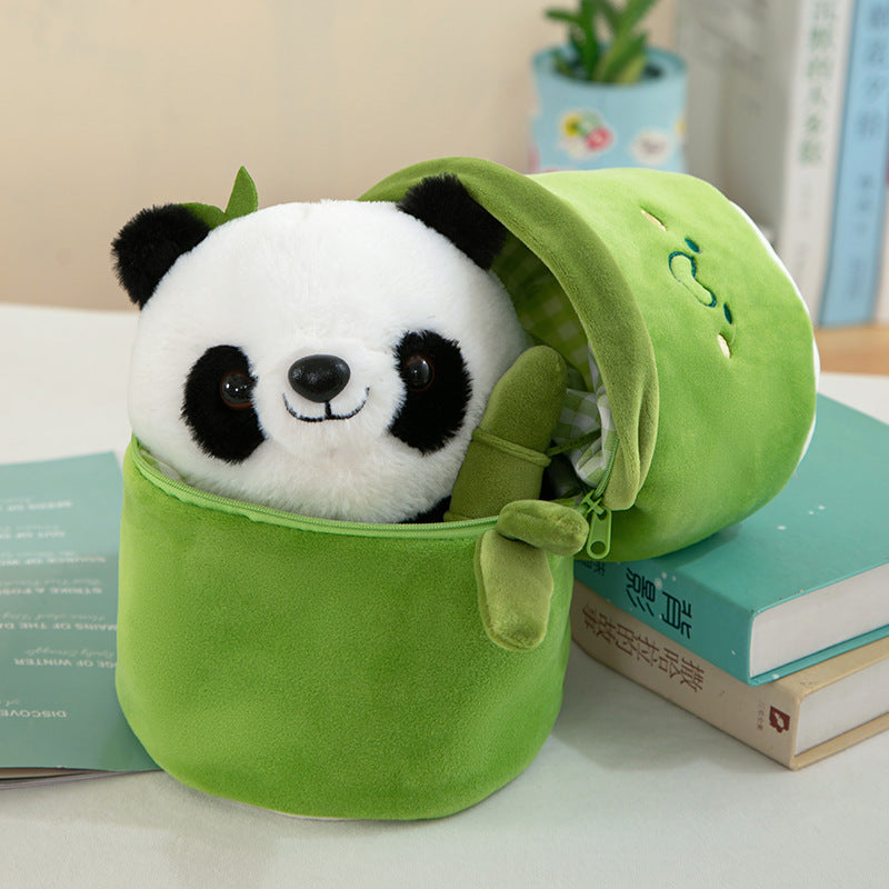 Cuddly Panda Bamboo Hideaway Plush Toy