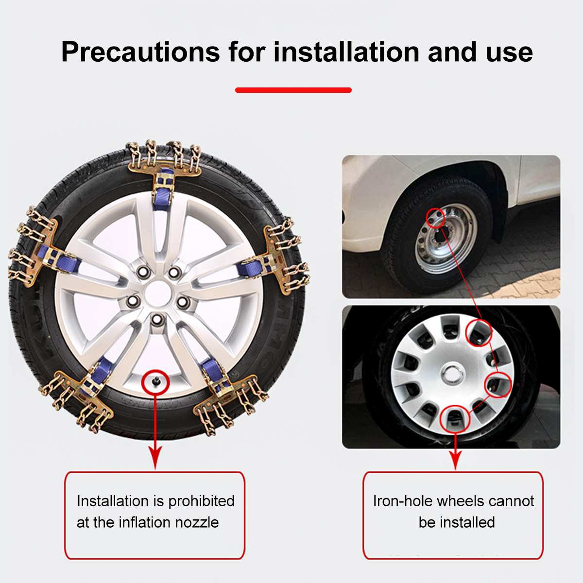 Wear-Resistant Anti Skid Car Tire Snow Chain