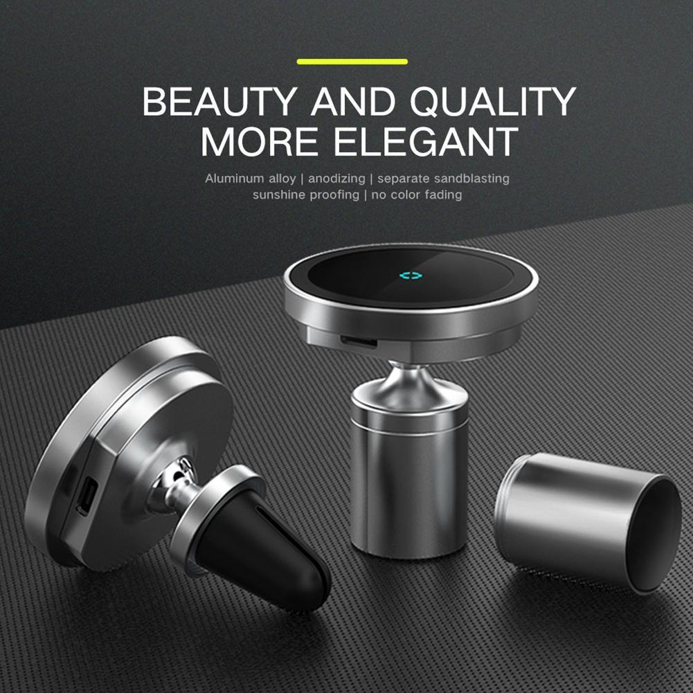 Rotating Car Wireless Charger Magnetic Phone Holder