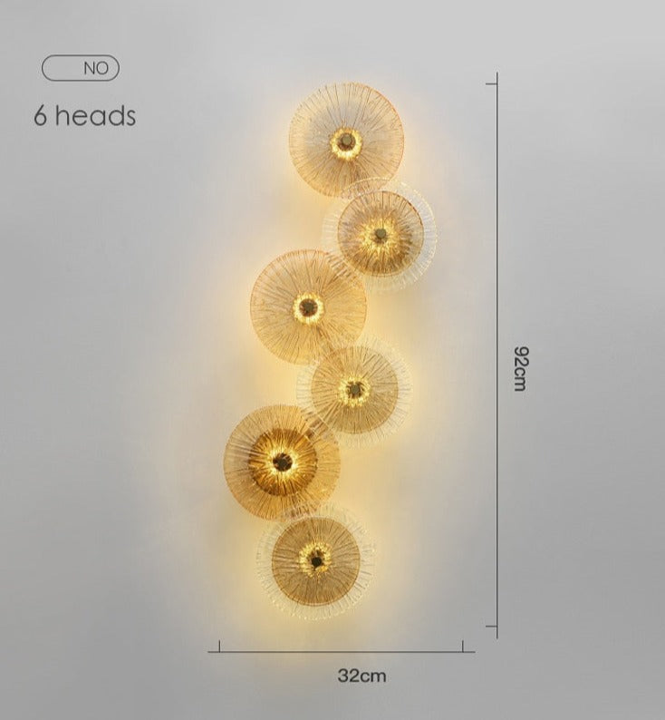 Elegant Postmodern Glass Stylish Wall Lamp