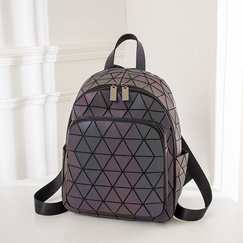 Rainbow Rise Luminous Holographic Backpack