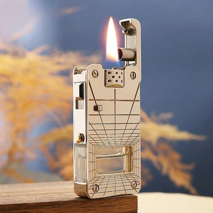 Premium Ruler Design Windproof Metal Lighter