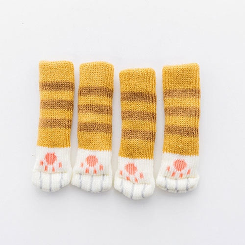 4Pcs Non-Slip Cat Paw Furniture Leg Covers