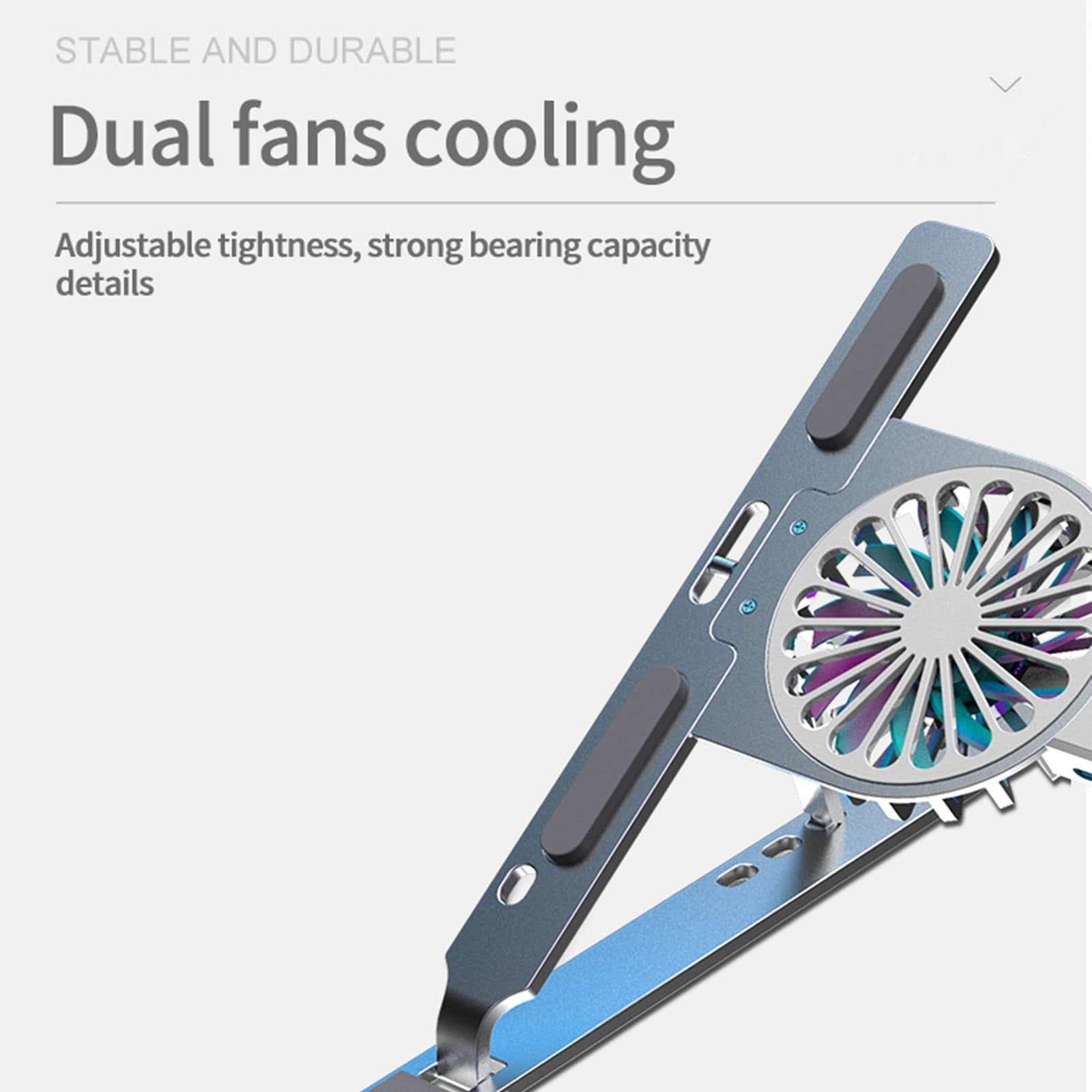 Foldable Dual Fan Laptop Cooler Stand