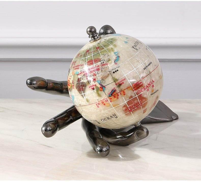 European Modern Century Model Globe with Hand