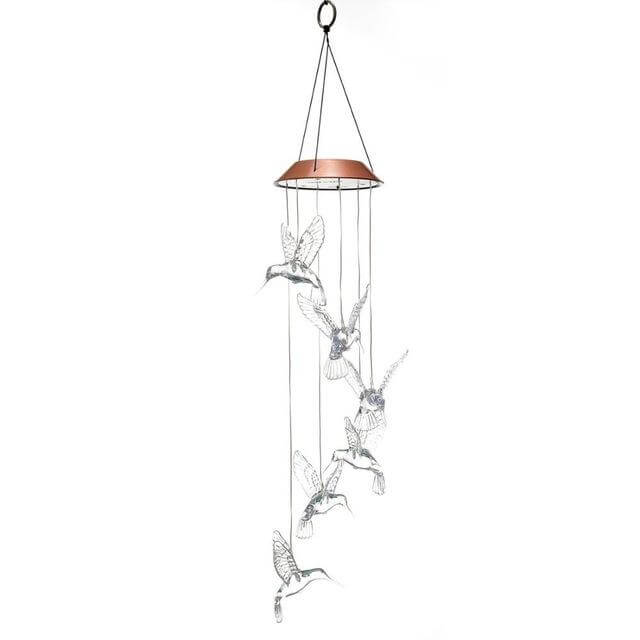 Outdoor LED Solar Hummingbirds DrangFly Lamp