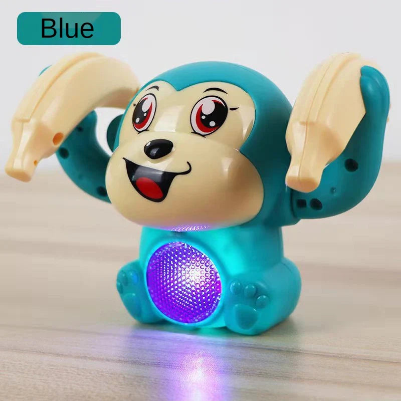 Interactive Monkey Rolling Light-Up Musical Toy