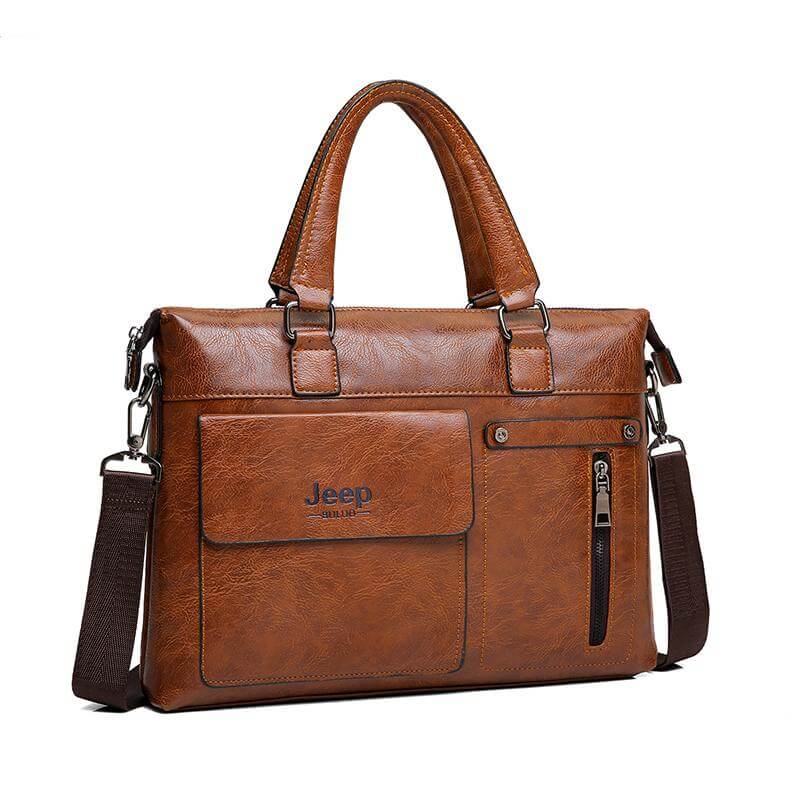 Business Style Leather Shoulder Bags