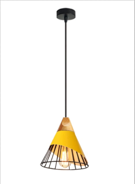 Modern Wooden Cone Pendant Lights