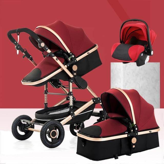 3 in 1 High-Landscape Bidirectional Portable Foldable Baby Stroller