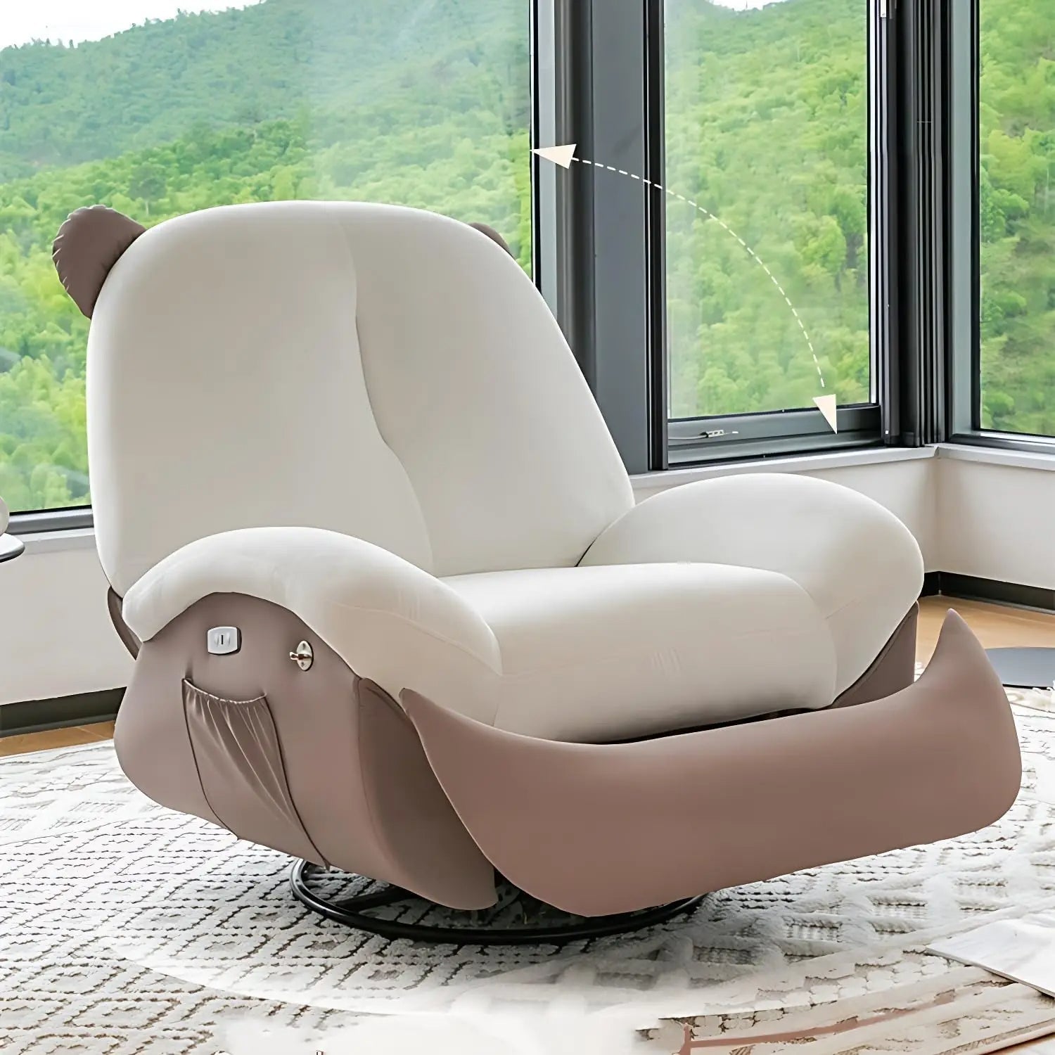 Ergonomic Comfortable Italian Style Rocking Chair