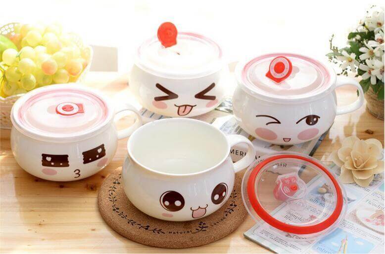 Lovely Instant Noodles  Porcelain Bowls