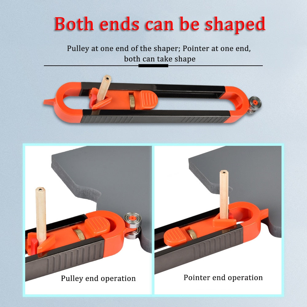 Adjustable Profile Scribing Ruler