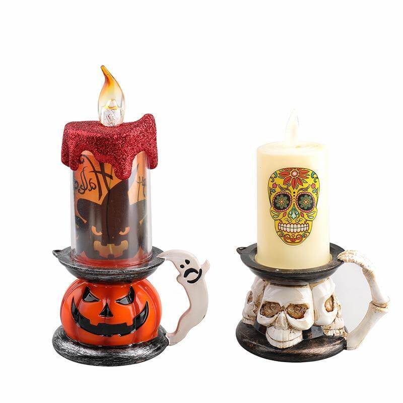 3D Pumpkin Skeleton Halloween Candle Lights