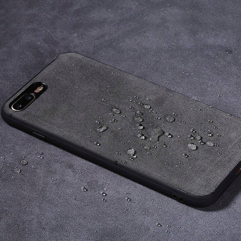 Luxury Suede Leather Iphone Cases