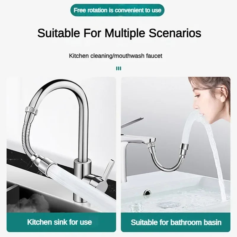 Universal Flexible Adjustable Kitchen Faucet Extender Nozzle