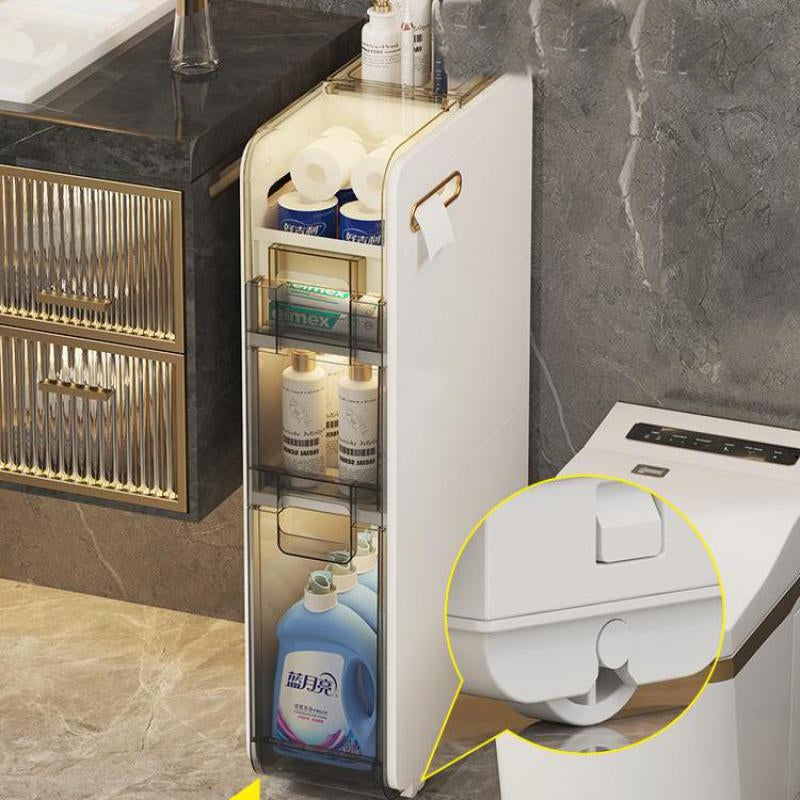 Multilayer Ultra Narrow Bathroom Storage Cabinet