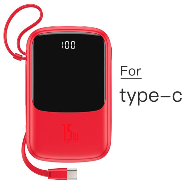 Built-in Charger Mini Power Bank