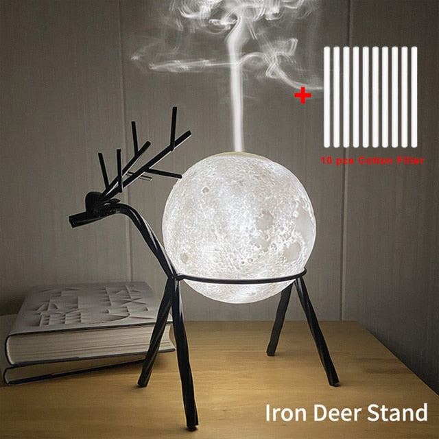 Ultrasonic Moon Creative Air Humidifier Led Lamp