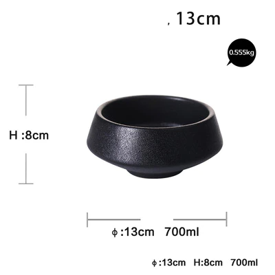 Elegant Matte Black Snack Bowl