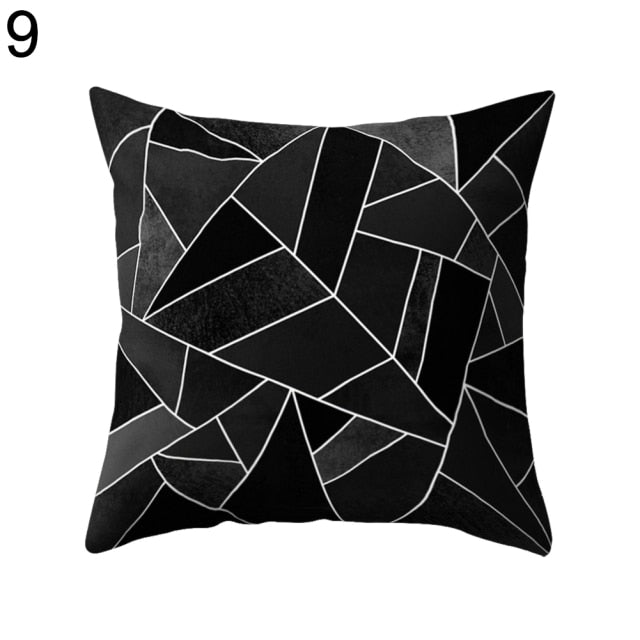 Black and White Design Geometric Home Pillow Cases