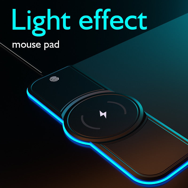 Wireless Charging RGB Luminous Mouse Mat