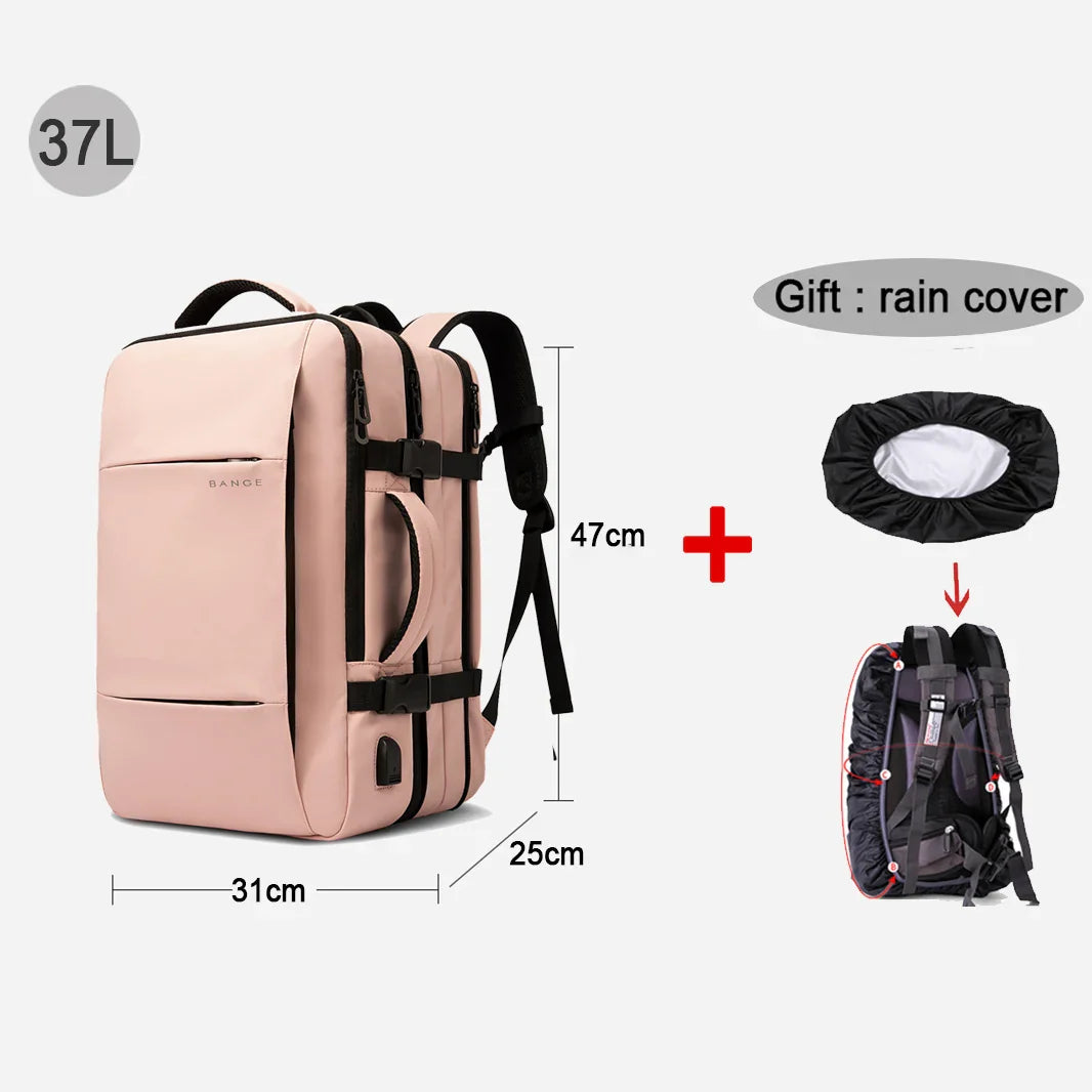 Modern Style Expandable Smart Large Waterproof Travel Backpack