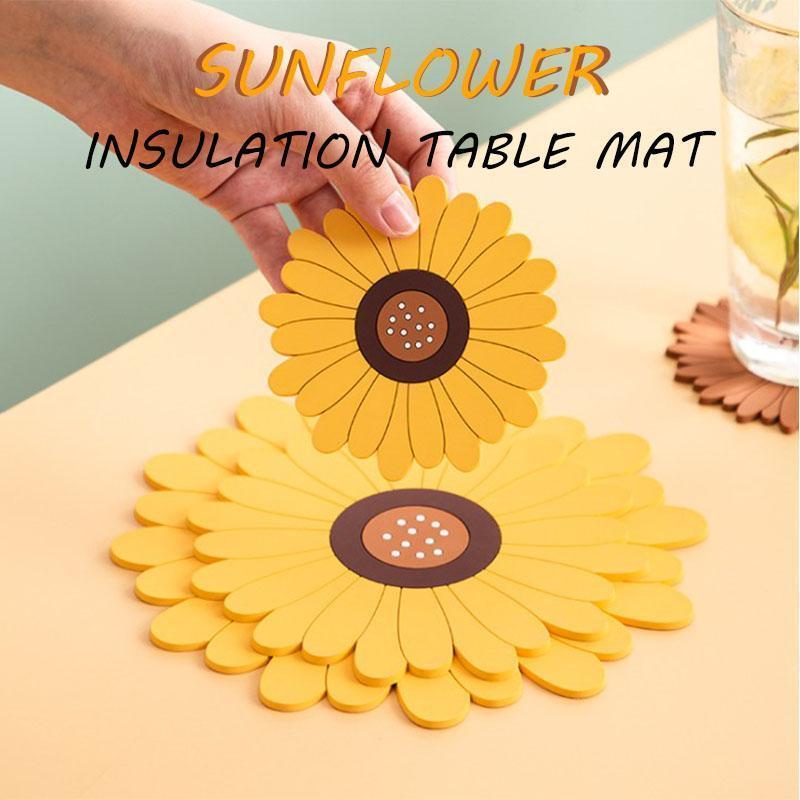 Multifunctional Sunflower Table Mat Coaster