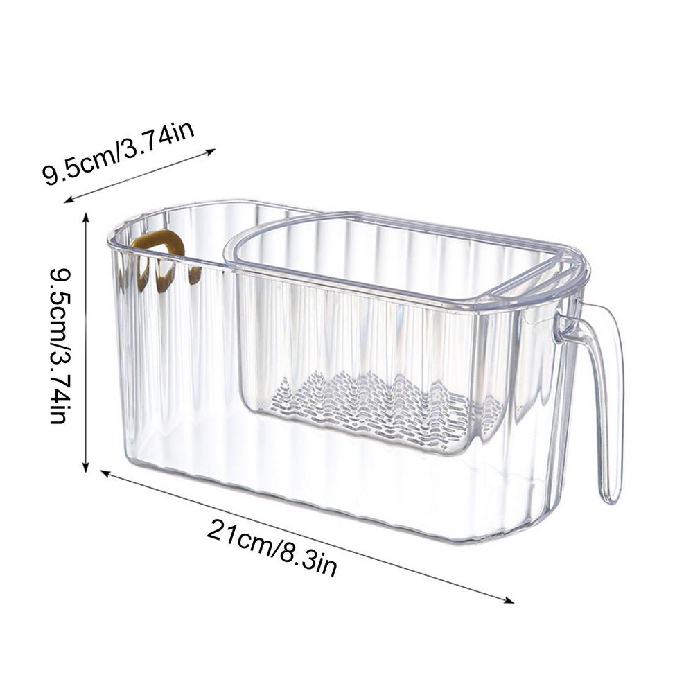 Clear Stack Transparent Double-Layer Basket