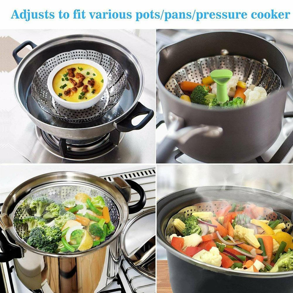 Stainless Steel Foldable Steamer Basket