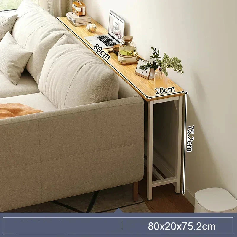 Sofa Gap Table Narrow Modern Space-Saving Table