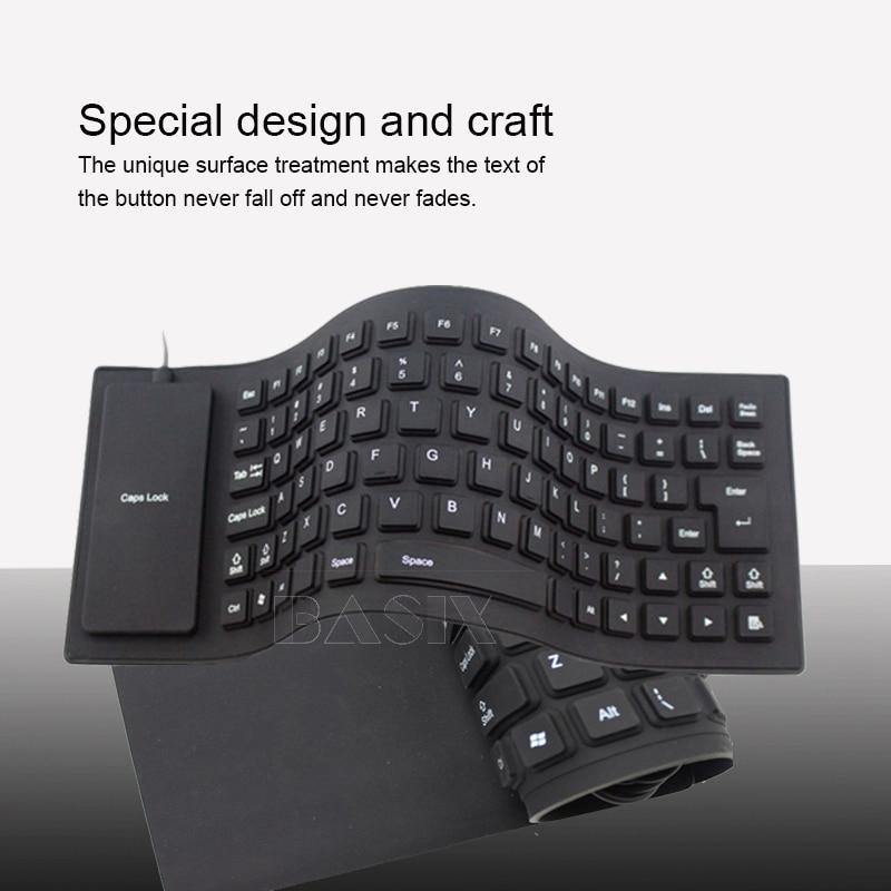 Silicone Foldable Waterproof USB Keyboard