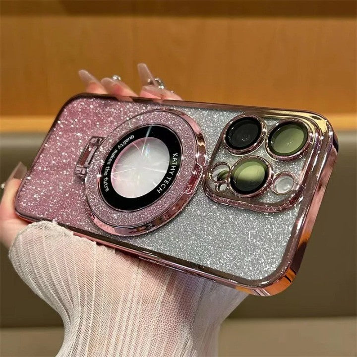 Glitter Magnetic Ring Stand Phone Case