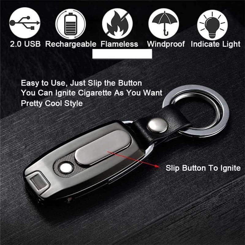 USB Rechargeable Windproof Plasma Flameless Electronic Lighter