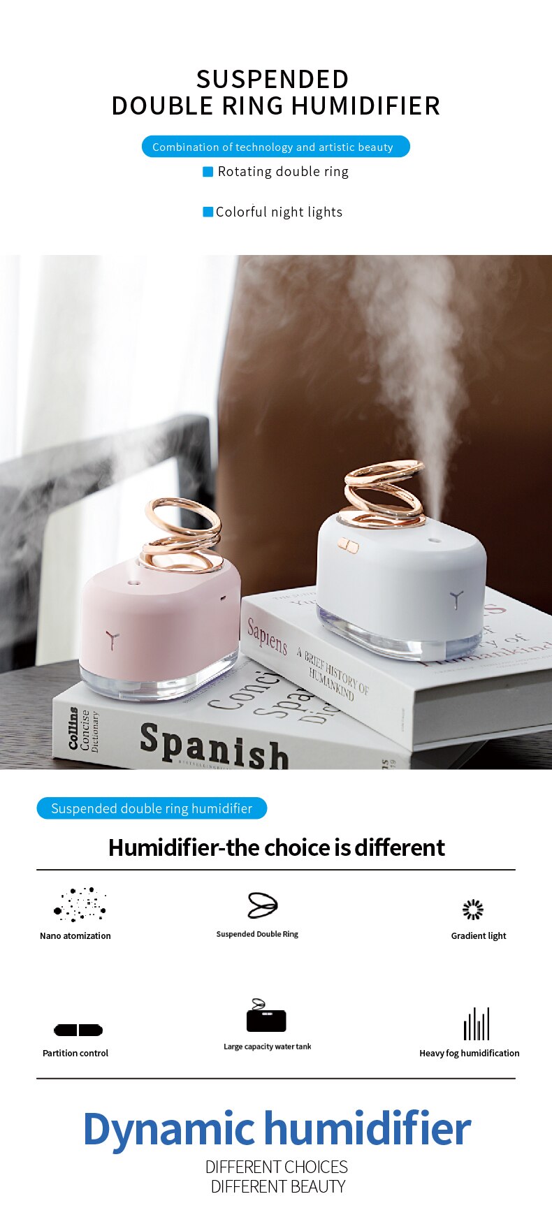 Ultrasonic Atmosphere Ring Humidifier