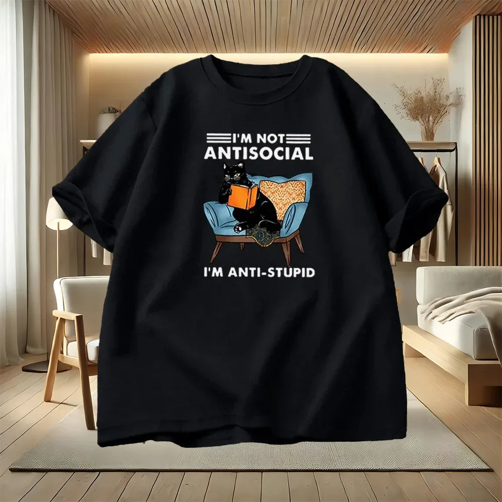 I am Not Antisocial Funny T-Shirt