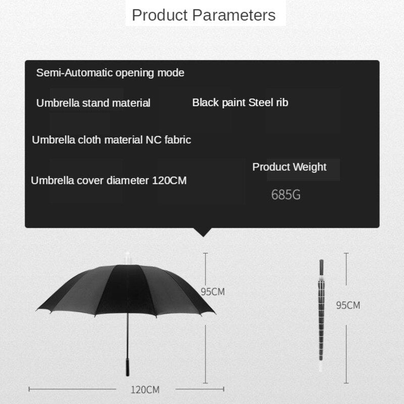 Minimalist Long Handle Automatic Umbrella