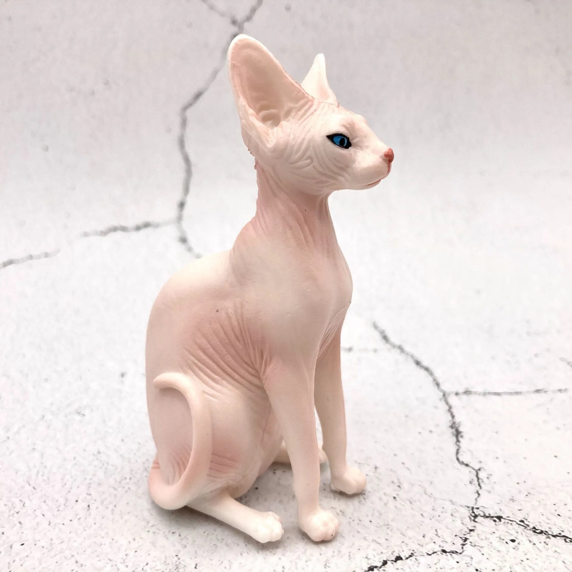 Modern Whisper Sphynx Cat Table Decor