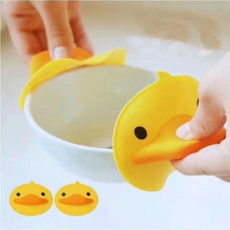 2Pcs Yellow Duck Potholder