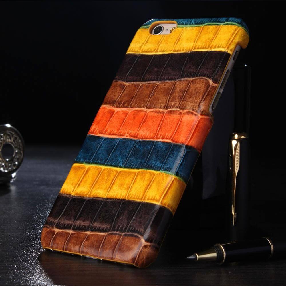 Luxury Real Genuine Leather Case For iPhone Models