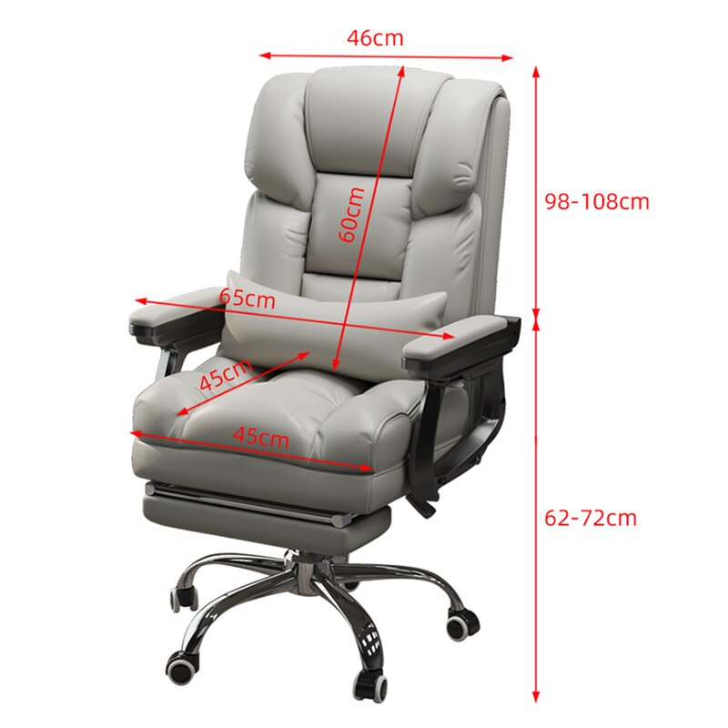 Office Comfort Adjustable Leather Comfy Chair