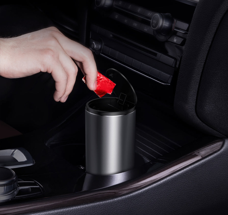 Elegant Mini Matte Car Trash Can