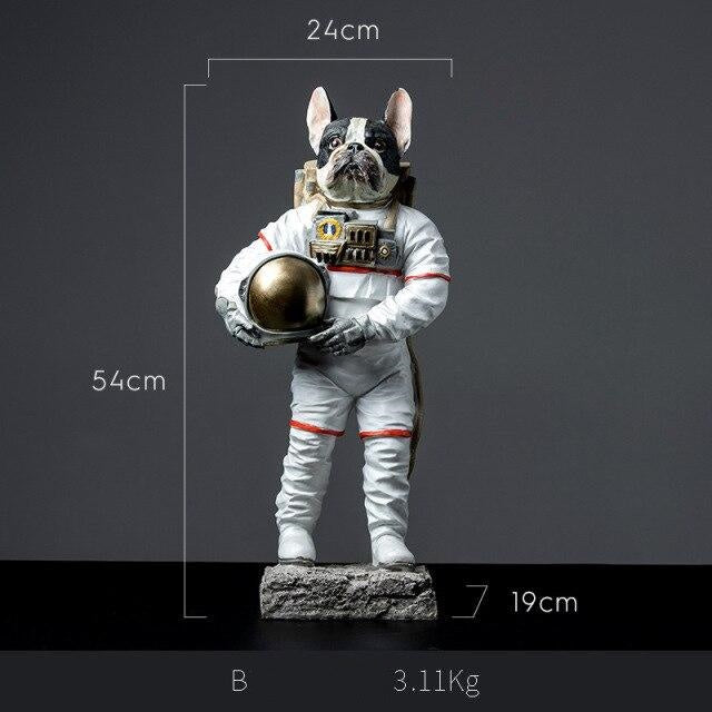 Modern Dog Astronaut Resin Figurine