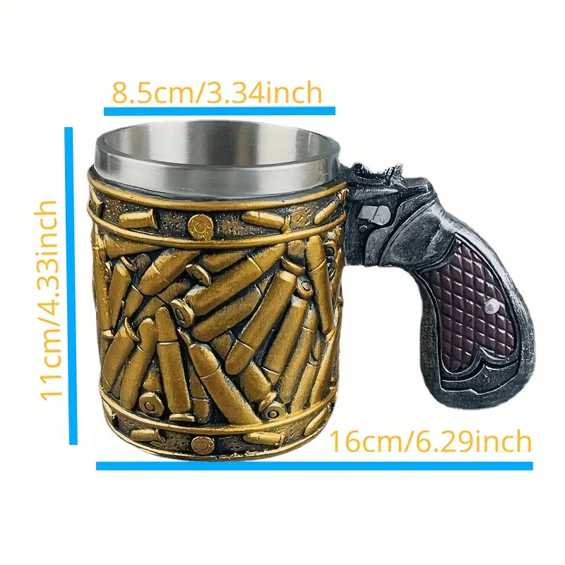 Gun Handle Bullet Design Mug