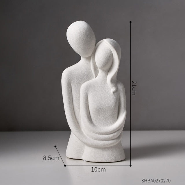 Nordic Abstract Thinker Resin Statue Sculpture