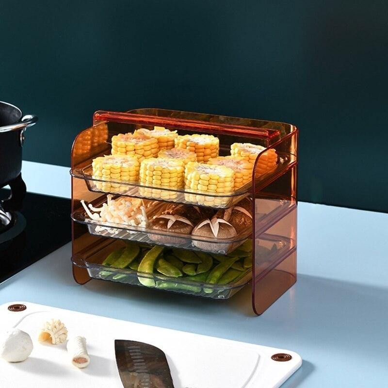 Multi-Layer Stackable Kitchen Storage Rack