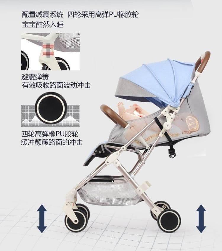 Futuristic Modern Portable Folding Baby Stroller